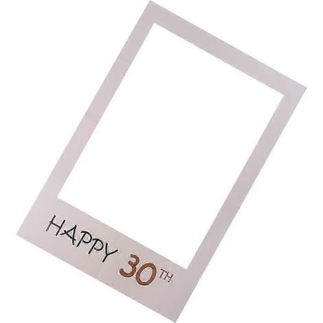 Cadre à selfies en carton pour une fête d'anniversaire (30 ans) (1/4)