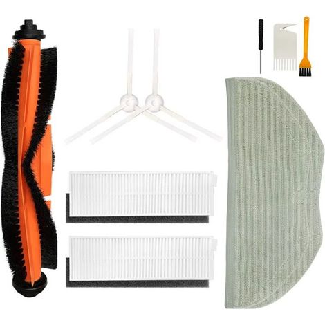 Para la aspiradora robot Mijia G1 MJSTG1 Mi Robot Vacuum Mop, repuestos esenciales para la aspiradora robot, cubierta del cepillo lateral principal, filtro y mopa.