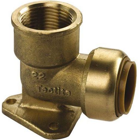 Kupfer Steckfitting Tectite Wandscheibe 15 mm - 1/2" DVGW