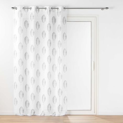 Rideau Voilage à Œillets "Indila" 140x240cm Blanc (1/5)