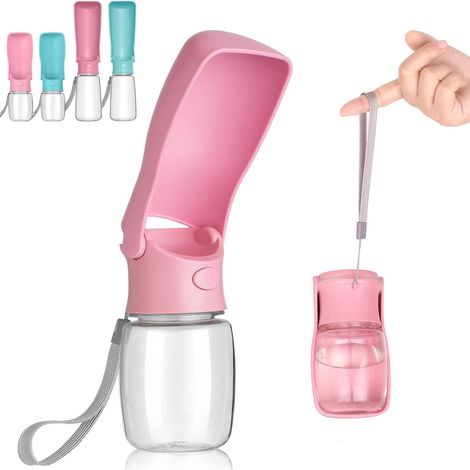 faltbare Wasserflasche, BPA-freies Silikon, 350 ml, für Hunde und Katzen, Wandern und Reisen (1/5)