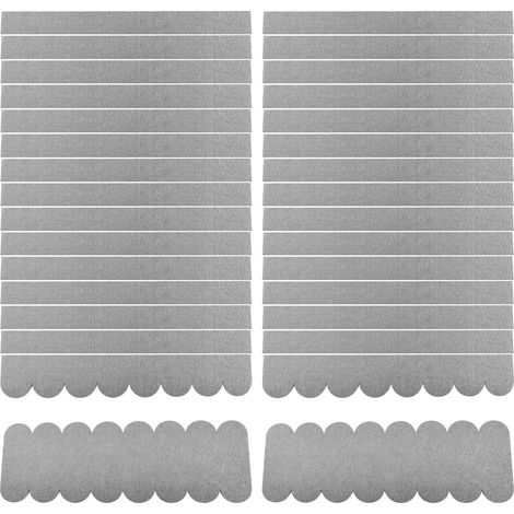 Alide Lot de 32 mini-bardeaux de toiture en feutre – Tuiles adhésives pour nichoirs, nids d'oiseaux, clapiers et hôtels à insectes (gris) (1/5)
