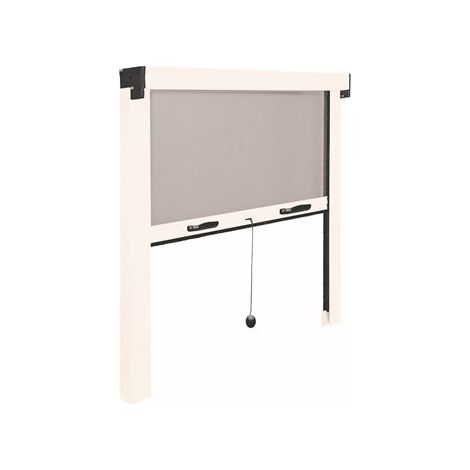 Irs Zanzariera Avvolgibile 140x140 cm Bianco e Nero (1/2)