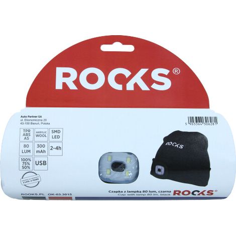 Cappello ROOKS con Lampada LED 80 Lumen USB (OK-03.3015)