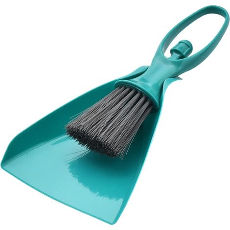 Petite pelle à poussière et balayette, kit de balai de nettoyage à main avec manche court, pour salon, coiffeuse, comptoir, maison, cuisine, bureau, salle de classe, salle de bain (1/5)