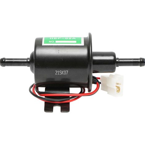 Pompa Carburante elettrica universale HEP per diesel/benzina, con filtro incorporato, 12V/02A