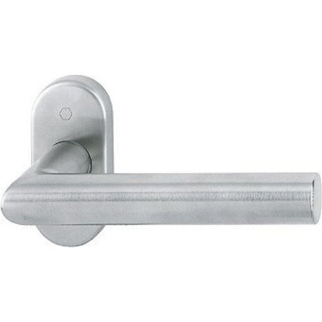 HOPPE® Drücker-Halbgarnitur ohne Schlüsselrosette Amsterdam E1400F/55, VK8, ohne Stütznocken, Edelstahl, 557820 (1/3)