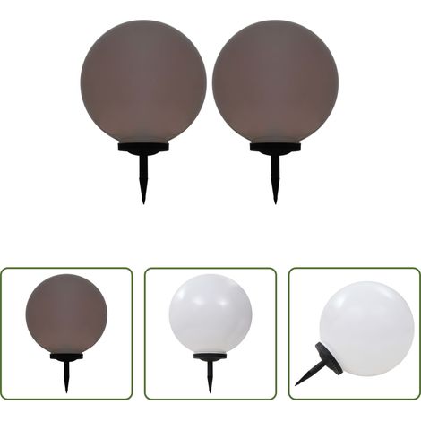 Außenbeleuchtung -  Außen-Solarlampen 2 Stk. LED Kugel 50 cm RGB (1/5)