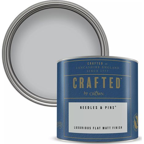 Crown Crafted Flat Matt Emulsion 125ml - Needles and Pins (1/3)