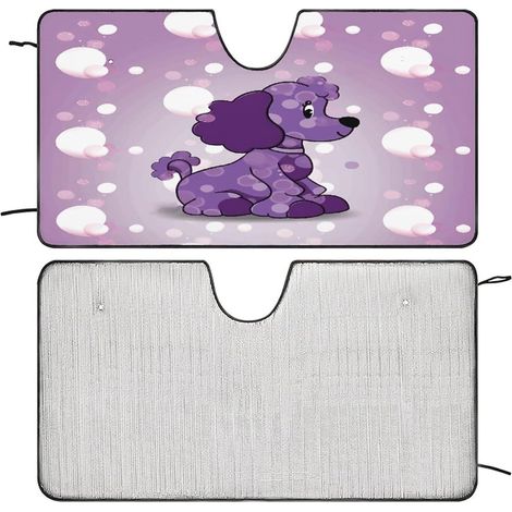 Pare Soleil Voiture Brise Paillettes Roses Couverture De (1/5)