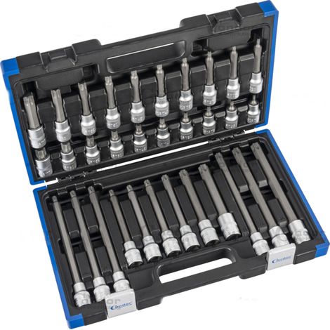 SERIE KIT 32pz BUSSOLE DA 1/2" INSERTO TORX INSERTI MASCHIO