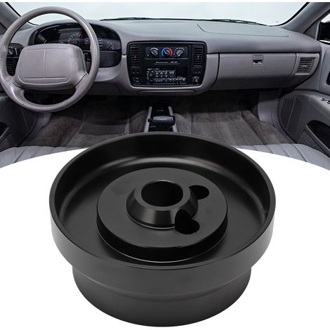Kurze Nabenadapter für 5- und 6-Loch-Lenkräder, Ididit GM Chevy, Aluminium (0,5 Zoll), schwarz (1/5)