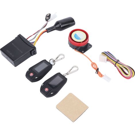 Système d'alarme moto PKE Sensing avec écran LCD multifonction antivol pour quad et véhicule tout-terrain, boîtier noir, sans capteur de pression des pneus (1/5)