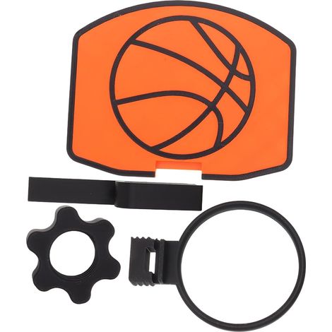 Mini Cerceau de Basket en Plastique Orange, Jeu Amusant et Interactif à Clipser Poubelle Intérieure pour Bureau et Maison (1/5)