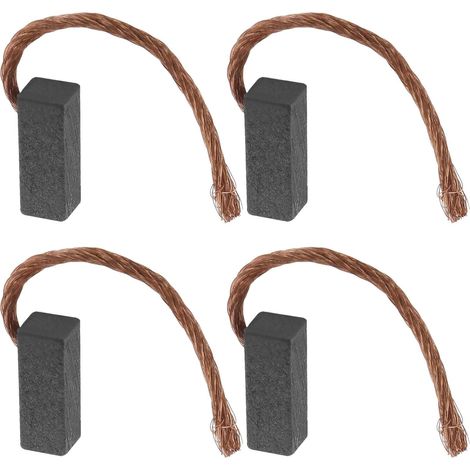 The 2 Paires de Balais de Charbon Moteur 4x4x12mm pour Voiture Camion Pompe à Eau Supplémentaire Essuie-Glace Automobile Régulateur Moteur Électrique Pièces de Réparation (1/5)