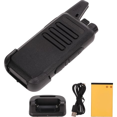 Talkie-walkie sans fil 400-470MHz 5W USB rechargeable, émetteur-récepteur 2 voies pour bars hôtels restaurants (1/5)