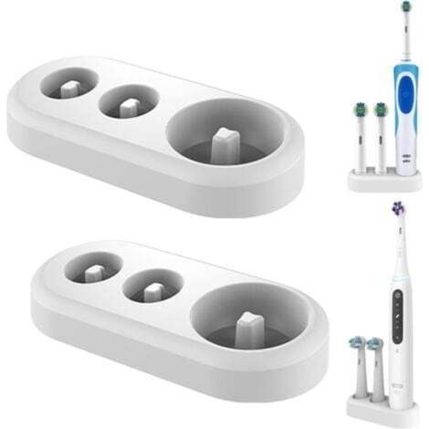 Pack de 2 Porte-brosses à Dents, Support de Tête de Brosse à Dents Electrique, pour Brosses à Dents Electriques et têtes de Brosse à Dents IO, Philips-DOU