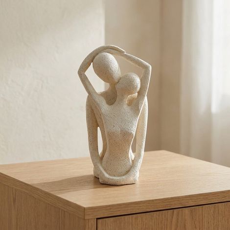 Contemporary Abstract Couple Sculpture (1/2)