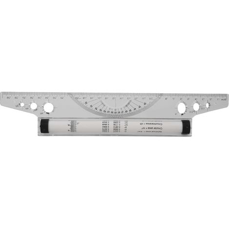 Règle à rouleaux parallèles pour dessin technique, outil de mesure d'angle, longueur 30 cm
