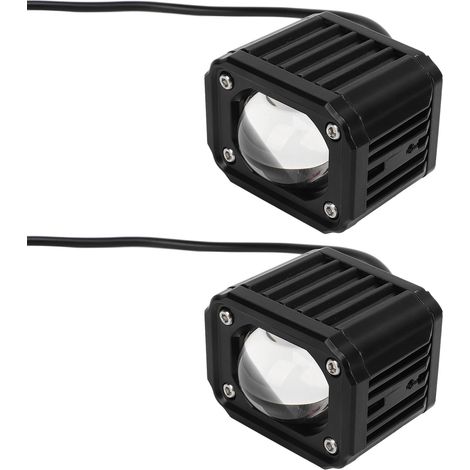 2 gelbe und weiße Motorrad-Nebelscheinwerfer, IP67 wasserdicht, Zusatzscheinwerfer für Motorrad, LKW, Auto, Quad und Golf (1/5)