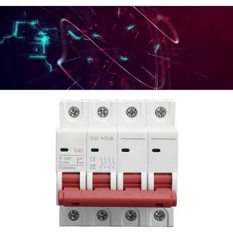 Le nouveau disjoncteur DZ47s-63Z C40 4P CC est un disjoncteur miniature 1 000 V 40 A destiné aux systèmes photovoltaïques. Il se monte sur rail DIN et possède un pouvoir de coupure basse tension de 6 (1/5)