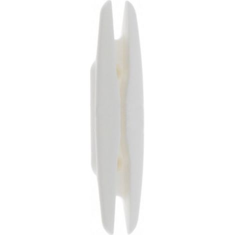 Feuille d'arrêt en PVC blanc pour accrochage de cordon de volet roulant ou store entraxe 30mm Sangle Feuille de sauge Chainette Toile Hauteur Taquet Crochet Fenêtre (1/3)