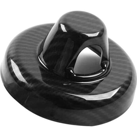 Eine schwarze ABS-Autoantennenabdeckung mit Carbonfaser-Textur, dekorative Antennenabdeckung, Abdeckung für den Radioantennensockel. (1/4)