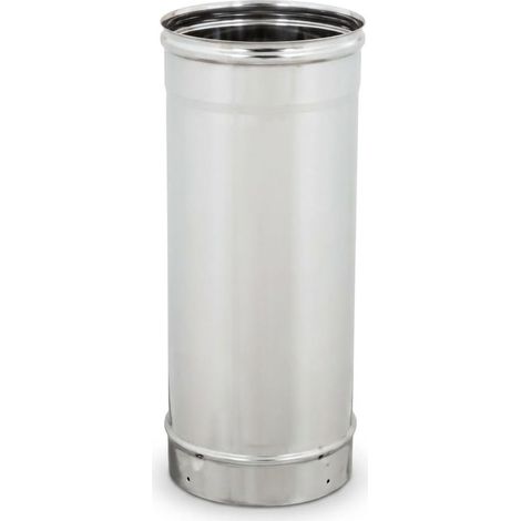 MAKA Modulo Lineare 500 mm Canna Fumaria Coassiale Doppia Parete Inox Ø 200/300 mm (1/5)