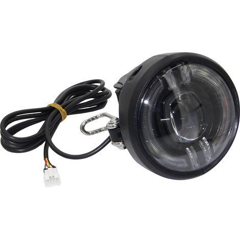 Phares ronds à LED, éclairage haute intensité de style rétro, extérieurs, durables, étanches, phares en forme de corne