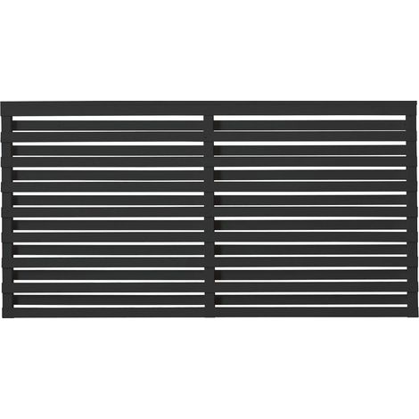 Plus Zaun Osaka 180 x 93 cm RAL 9005 Schwarz (1/2)