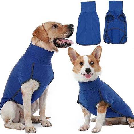 Pull Chien, Manteau Chien Hiver, Vetement Chien Chat, Pull-Overs Chiens -Bleu XS (1/5)