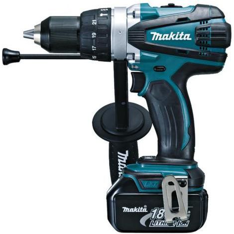 Trapano a percussione 18V LXT (2x3.0 Ah) in MAKPAC - MAKITA DHP458RFJ (1/3)