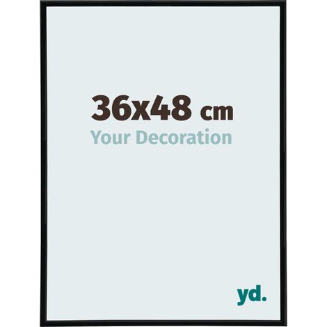 yd. - Cadre photo 36x48 - Noir Brillant - Plastique - Annecy