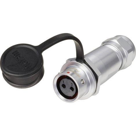 circulaire femelle, droit Ø 12 2 pôles 250 V/AC 13 A IP67 Push-Pull Weipu SF1211/S2 I D98764 (1/2)