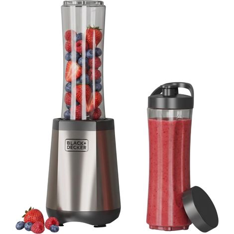 Black+Decker Smoothie Blender 500W Acciaio Inossidabile (1/5)