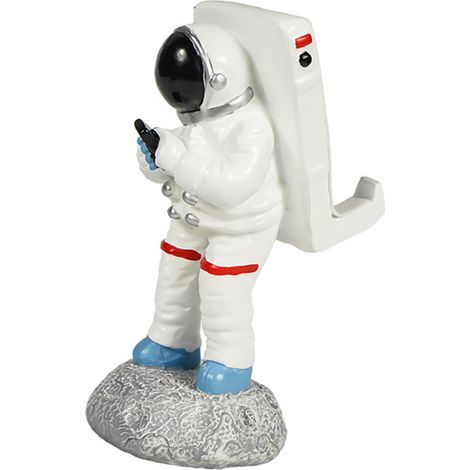 Einzigartiger Handyhalter aus Kunstharz in Astronautenform, sicherer, aufrechter Halt für Smartphones und Tablets, 7 x 9,6 x 13,2 cm (1/5)