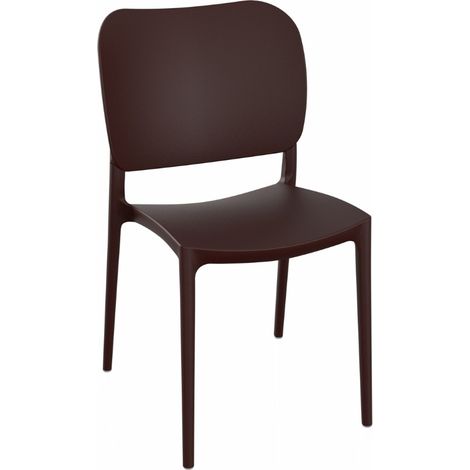 Silla de polipropileno color bronce de diseño elegante - Orbita (1/4)