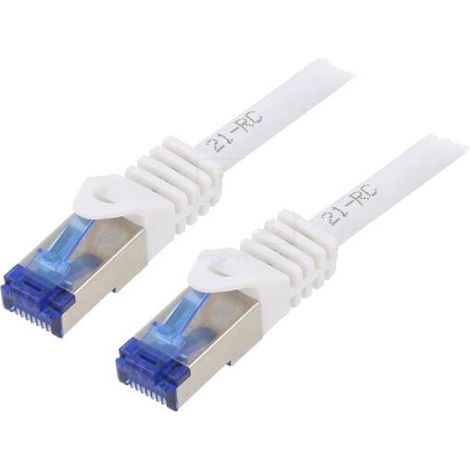 Cordon de raccordement S-FTP Cat.6a blanc - 3m