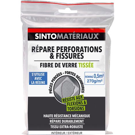 Répare perforations (tissu fibre verre tissée 270g/m²) 0,5 M² SINTO