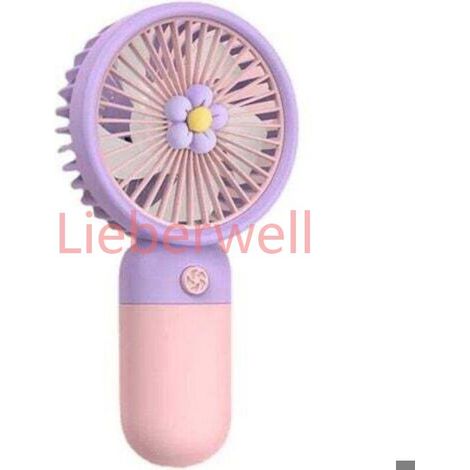 Mini Ventilateur Portable, Ventilateur Portatif Rechargeable par USB, Petits Ventilateurs De Refroidissement Mignons (1/5)