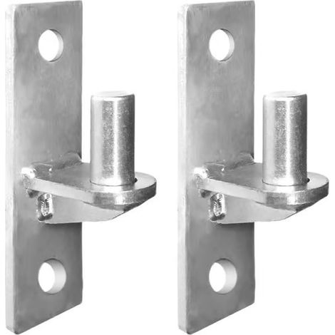 Ensemble de 2 charnières murales pour portail extérieur, conception robuste et portable, axe de charnière de 5/8 pouce. (1/4)