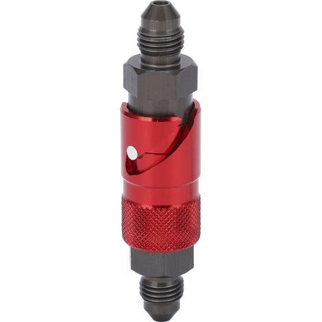 Déconnexion de la conduite de frein, raccord de tuyau de frein en alliage d'aluminium universel pour motos de voiture(rouge) (1/5)