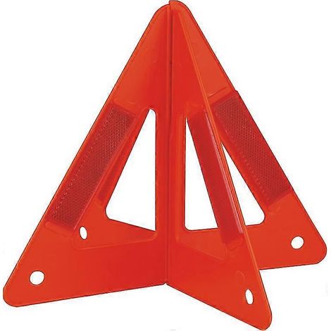 Panneau de signalisation triangulaire Yaju, panneau de signalisation portable réfléchissant en ABS pour panne de voiture, 1 pièce, rouge (1/5)