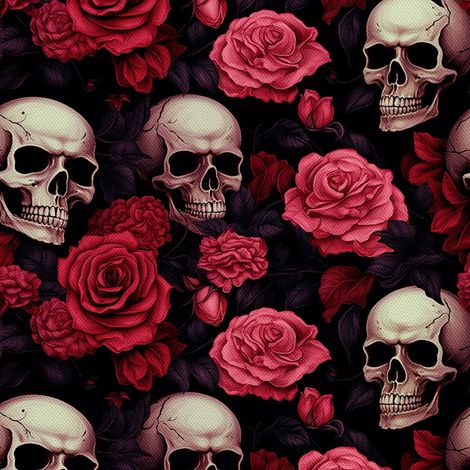 Tela Oxford decorativa para exteriores - Motivo de calavera I DX4159 (1/5)