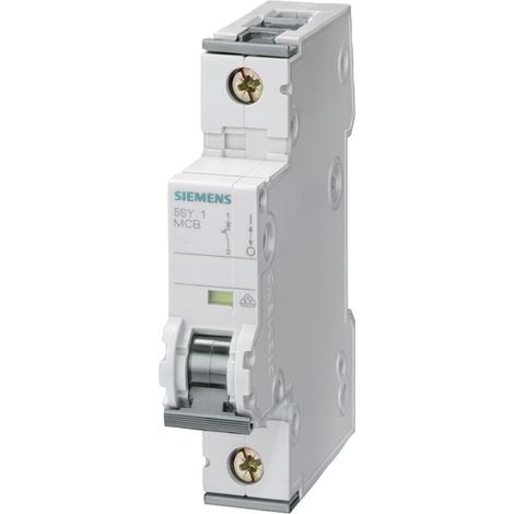 Disjoncteur Siemens 5SY4 1P, 2A, pouvoir de coupure 10 kA, montage rail DIN ( Prix pour 1 )