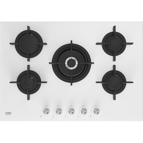 Beko HILW75222SW Piano Cottura Da incasso 75 cm Gas 5 Fornelli Bianco (1/5)