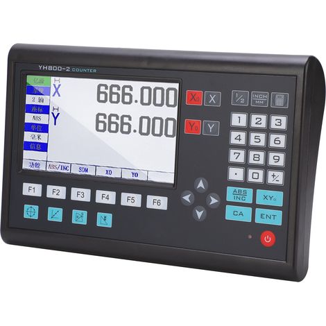 Digitalanzeige, 2-Achsen-LCD-Linear-Encoder mit hoher Genauigkeit, TTL-Inkrementierung für Fräsmaschinen, EU-Stecker, 250 V (1/5)