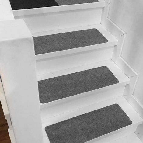 Tapis Antidérapant Pour Marche - 45 x 20 cm - Gris Clair - 1 Pièce (1/2)