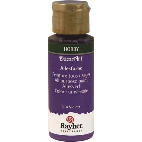 Peinture acrylique - DECOART - Violet - 59 ml - Tous usages - Résistante à la lumière