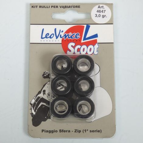 Galet rouleau de variateur Leovince pour Scooter Piaggio 50 Sfera